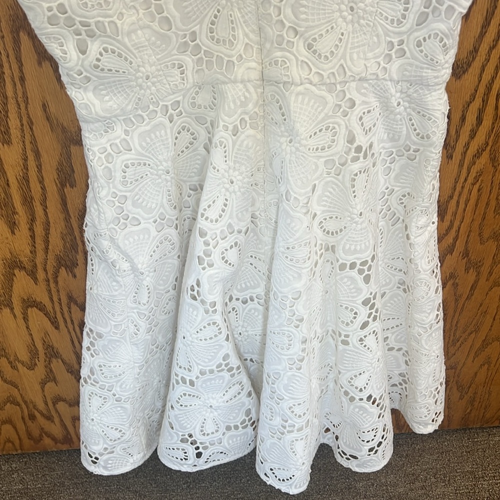 LILLY PULITZER DRESS WHITE LACE MARLA SIZE 2 - Picture 5 of 5